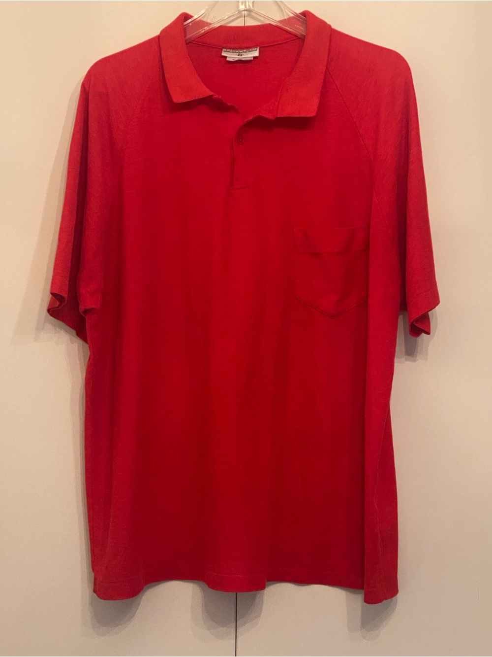 J.J. Cochran Red Polo Polo Shirt 2X